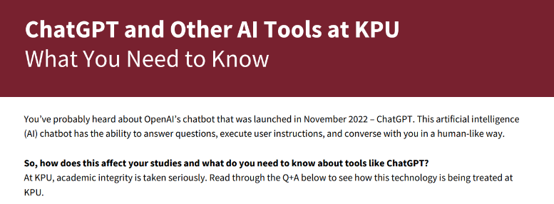 Info about Chat GPT button